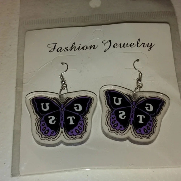Butterfly earrings new - Picture 1 of 3